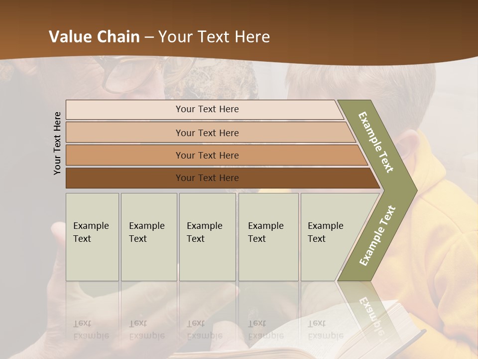 An Old Man Reading A Book To A Young Boy PowerPoint Template