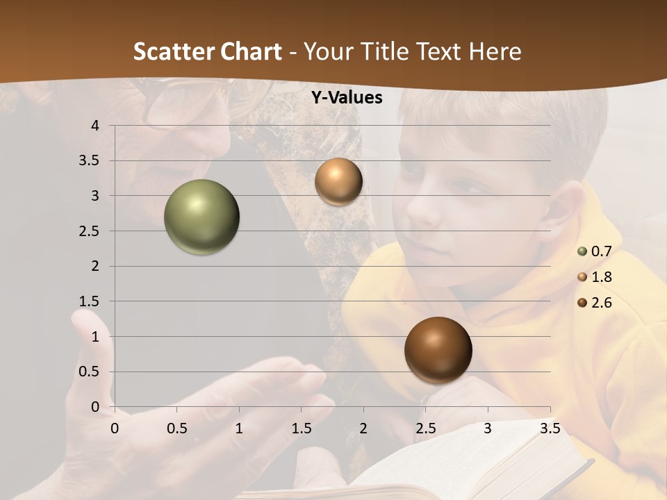 An Old Man Reading A Book To A Young Boy PowerPoint Template