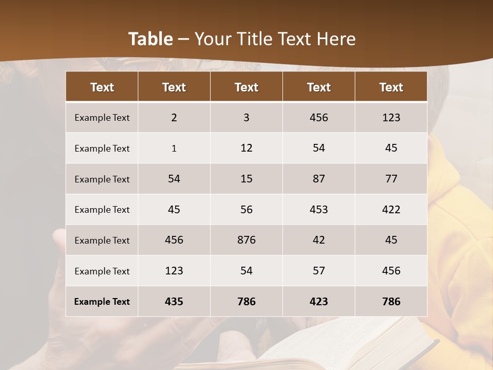 An Old Man Reading A Book To A Young Boy PowerPoint Template
