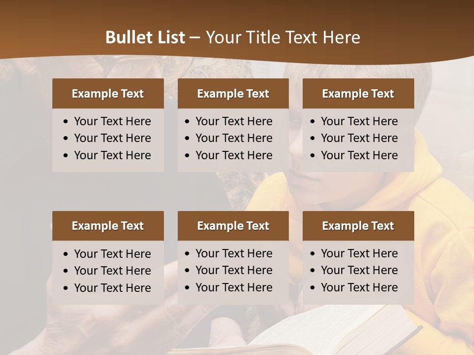 An Old Man Reading A Book To A Young Boy PowerPoint Template