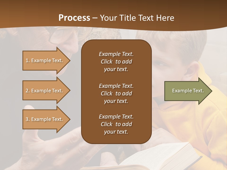 An Old Man Reading A Book To A Young Boy PowerPoint Template