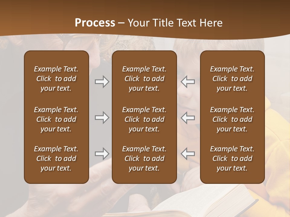 An Old Man Reading A Book To A Young Boy PowerPoint Template