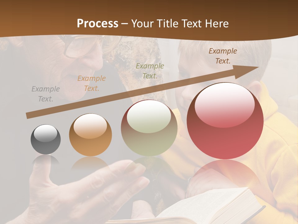 An Old Man Reading A Book To A Young Boy PowerPoint Template
