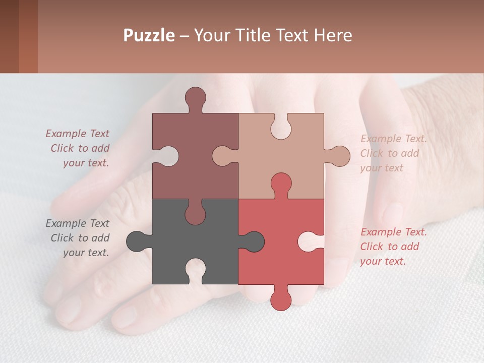 A Woman Holding A Man's Hand With A Ring On It PowerPoint Template