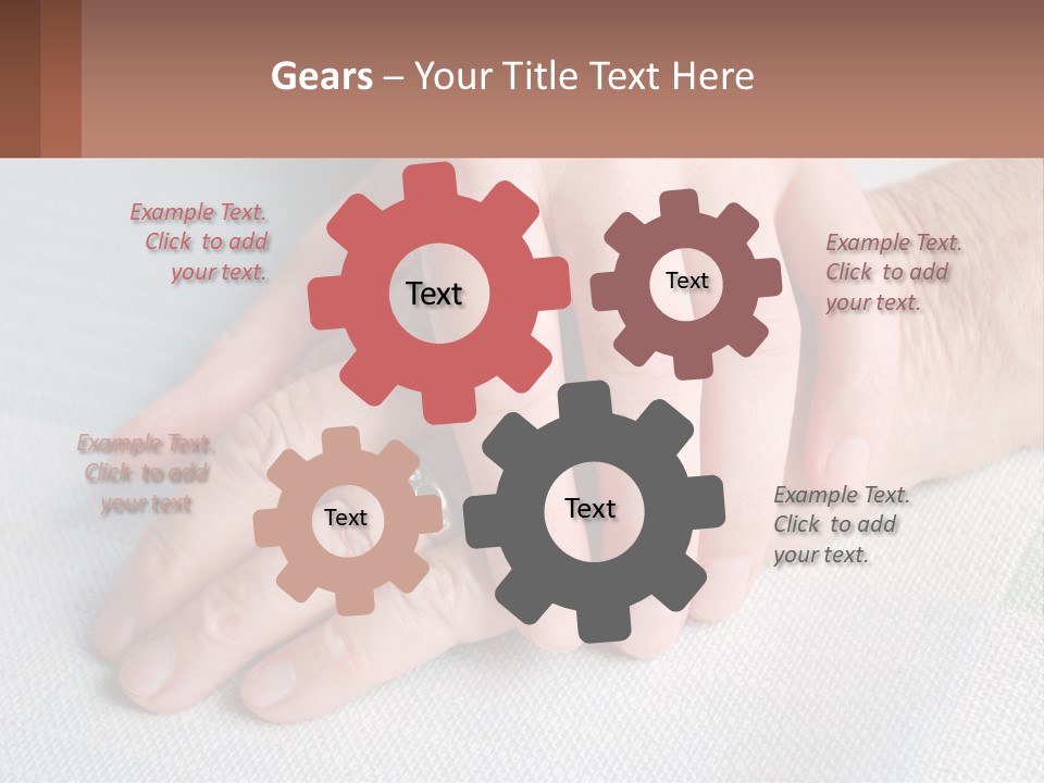 A Woman Holding A Man's Hand With A Ring On It PowerPoint Template