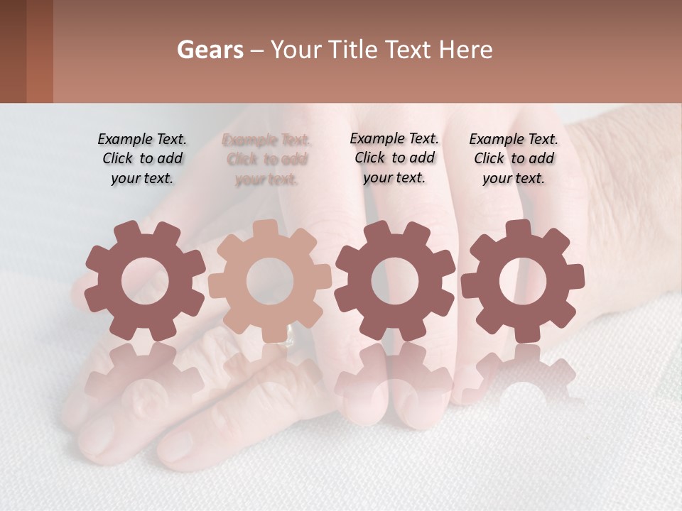 A Woman Holding A Man's Hand With A Ring On It PowerPoint Template