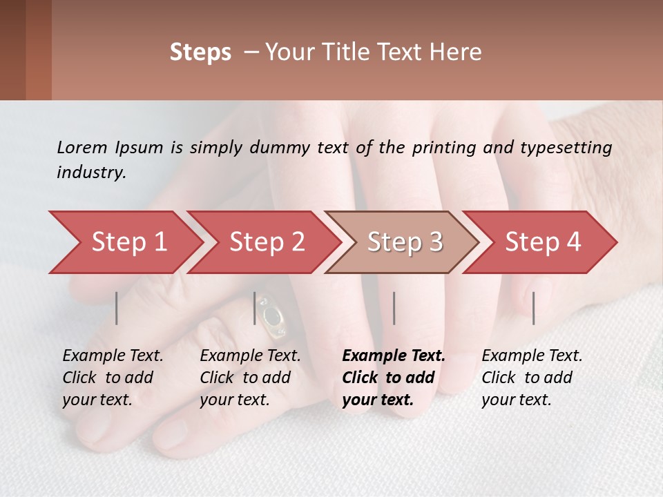 A Woman Holding A Man's Hand With A Ring On It PowerPoint Template