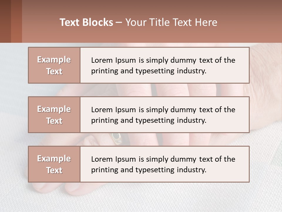 A Woman Holding A Man's Hand With A Ring On It PowerPoint Template