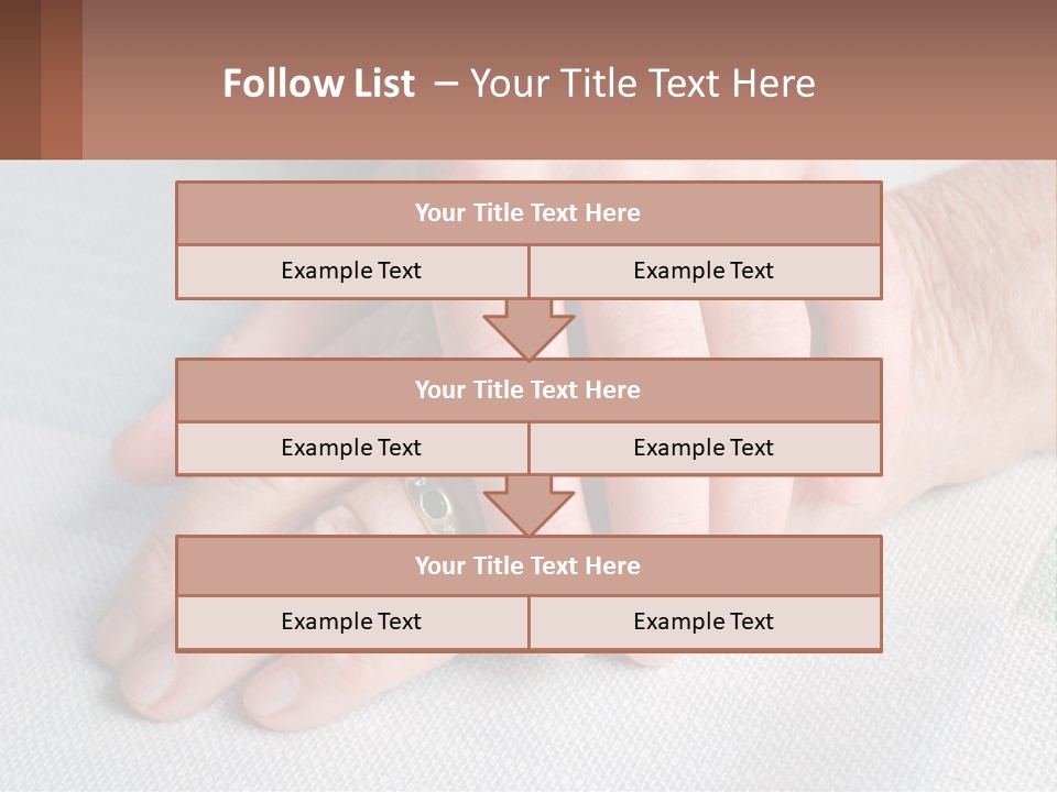 A Woman Holding A Man's Hand With A Ring On It PowerPoint Template
