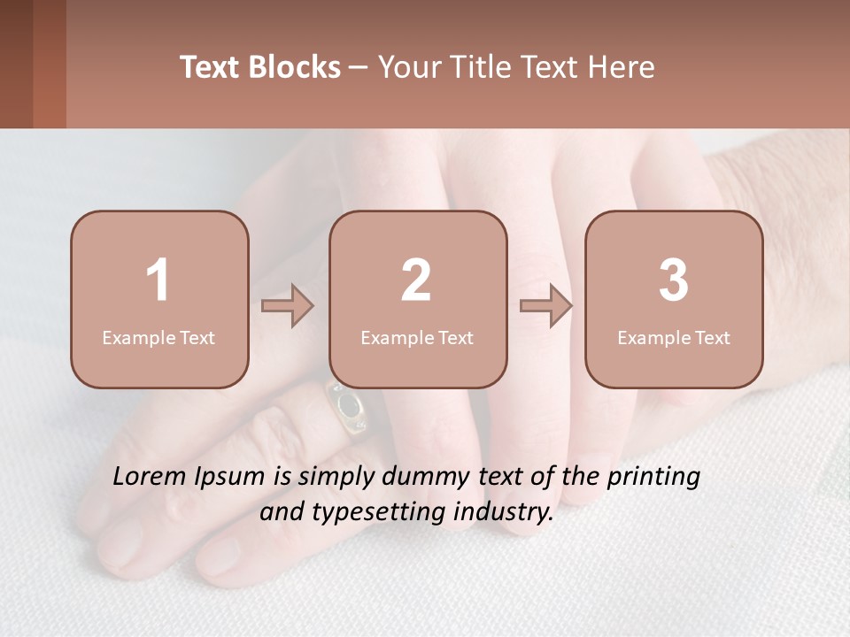 A Woman Holding A Man's Hand With A Ring On It PowerPoint Template