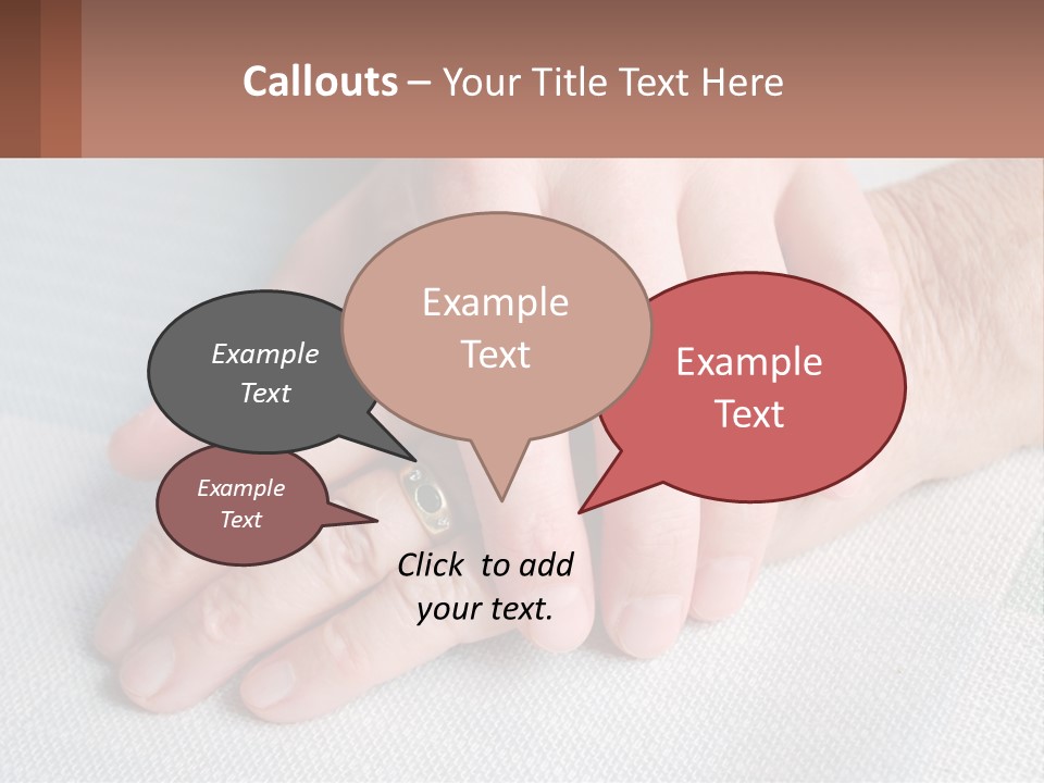 A Woman Holding A Man's Hand With A Ring On It PowerPoint Template