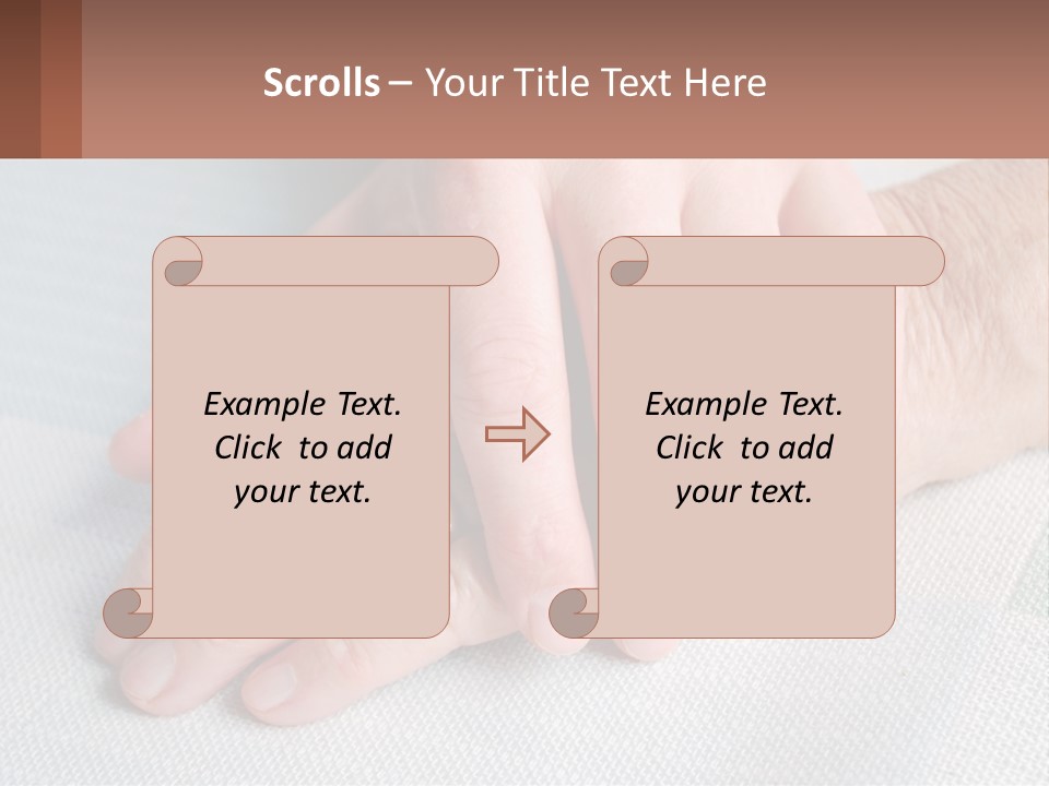 A Woman Holding A Man's Hand With A Ring On It PowerPoint Template