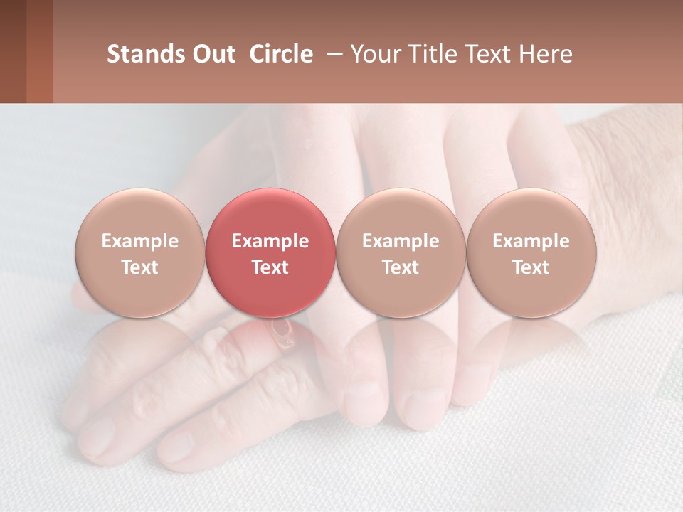 A Woman Holding A Man's Hand With A Ring On It PowerPoint Template