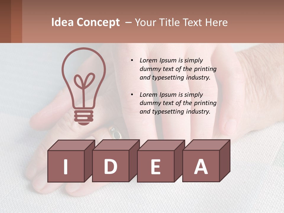 A Woman Holding A Man's Hand With A Ring On It PowerPoint Template