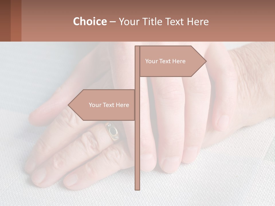 A Woman Holding A Man's Hand With A Ring On It PowerPoint Template