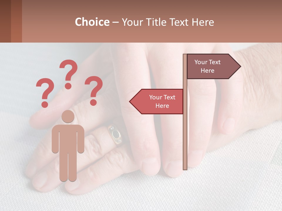 A Woman Holding A Man's Hand With A Ring On It PowerPoint Template