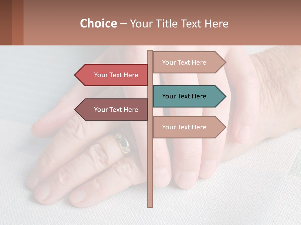 A Woman Holding A Man's Hand With A Ring On It PowerPoint Template