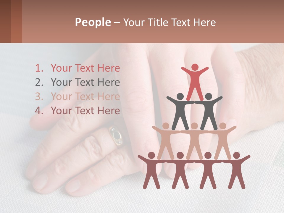 A Woman Holding A Man's Hand With A Ring On It PowerPoint Template