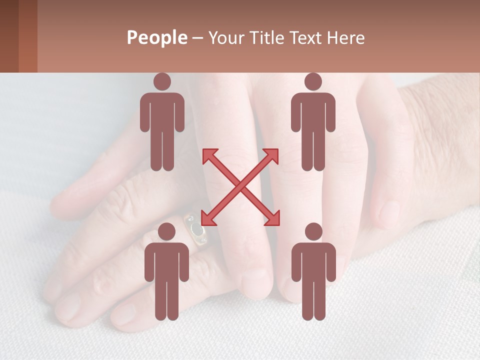 A Woman Holding A Man's Hand With A Ring On It PowerPoint Template