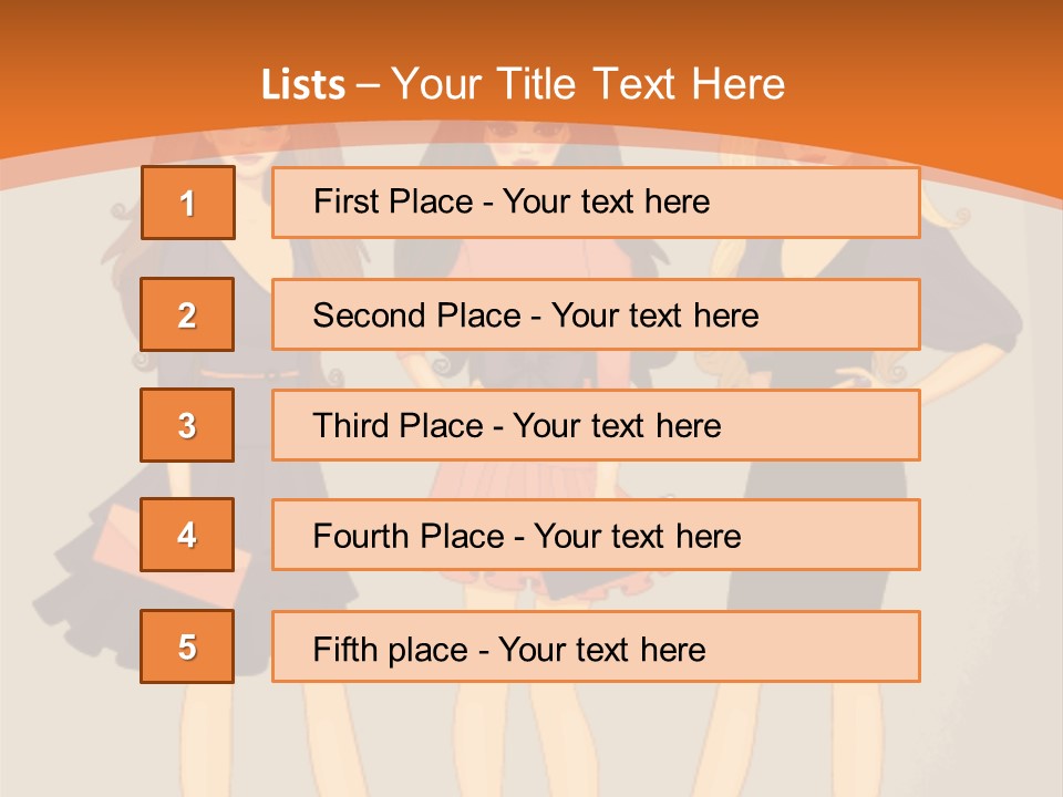 Three Women In Dresses Standing Next To Each Other PowerPoint Template