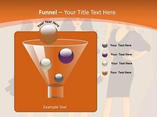 Three Women In Dresses Standing Next To Each Other PowerPoint Template