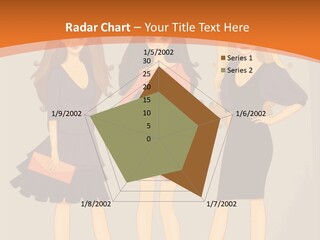 Three Women In Dresses Standing Next To Each Other PowerPoint Template