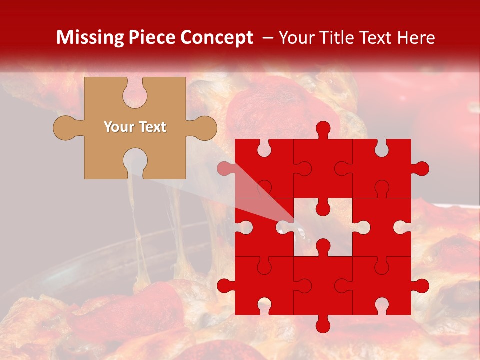 A Slice Of Pepperoni Pizza Being Lifted From A Pan PowerPoint Template
