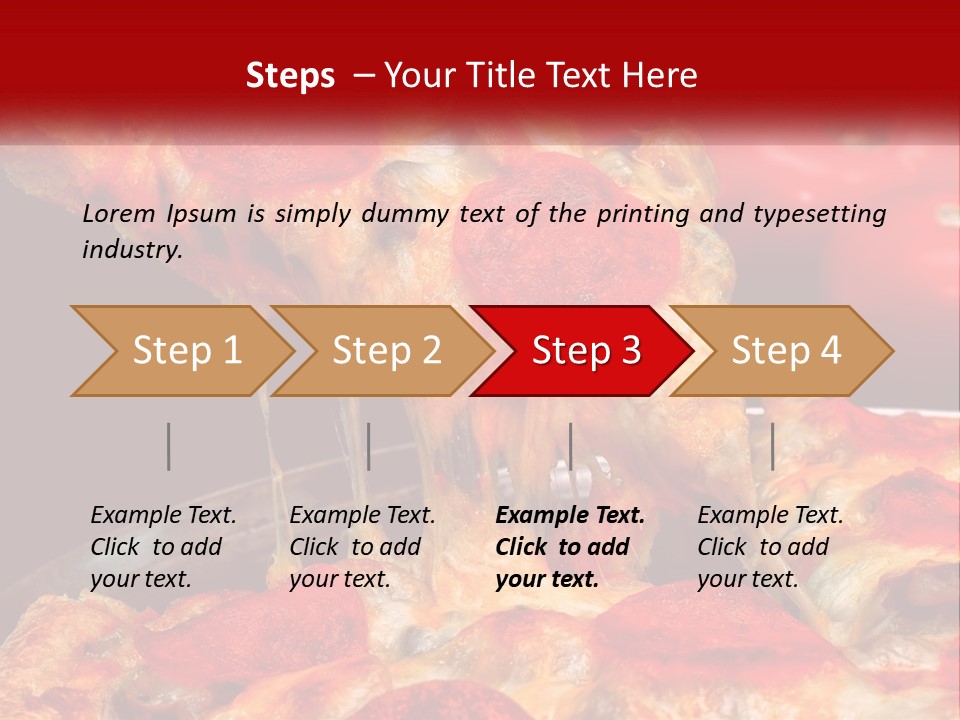 A Slice Of Pepperoni Pizza Being Lifted From A Pan PowerPoint Template