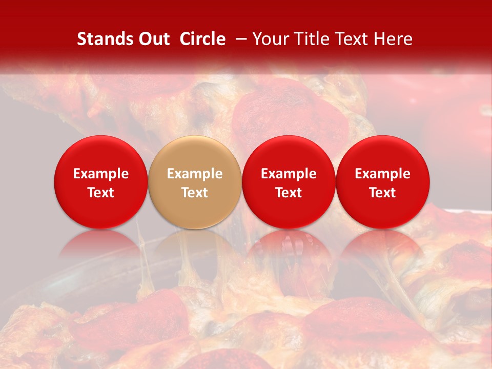 A Slice Of Pepperoni Pizza Being Lifted From A Pan PowerPoint Template
