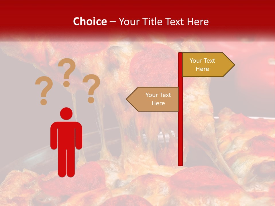 A Slice Of Pepperoni Pizza Being Lifted From A Pan PowerPoint Template