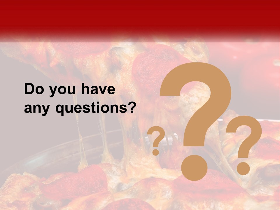 A Slice Of Pepperoni Pizza Being Lifted From A Pan PowerPoint Template