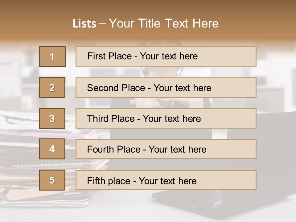 A Woman Sitting In Front Of A Laptop Computer PowerPoint Template