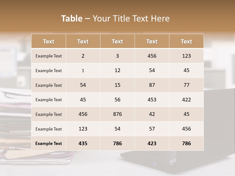 A Woman Sitting In Front Of A Laptop Computer PowerPoint Template