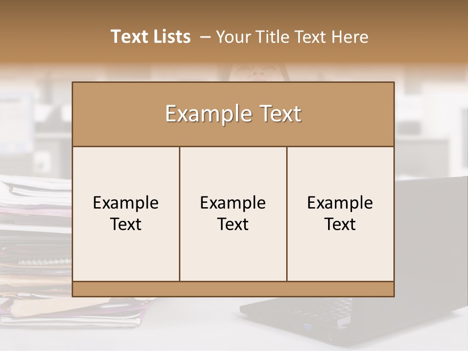 A Woman Sitting In Front Of A Laptop Computer PowerPoint Template