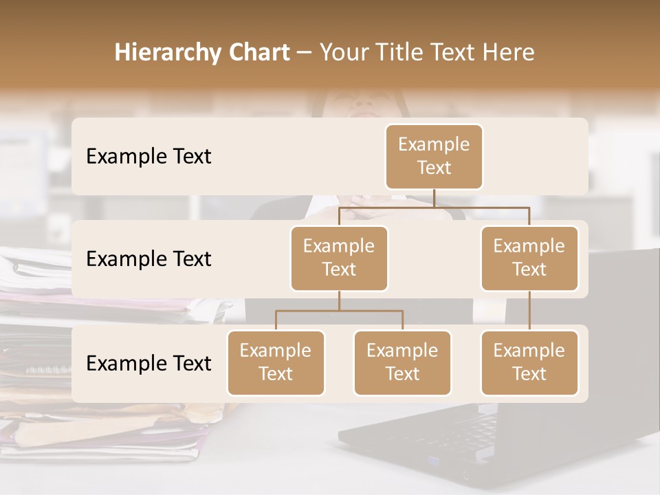 A Woman Sitting In Front Of A Laptop Computer PowerPoint Template