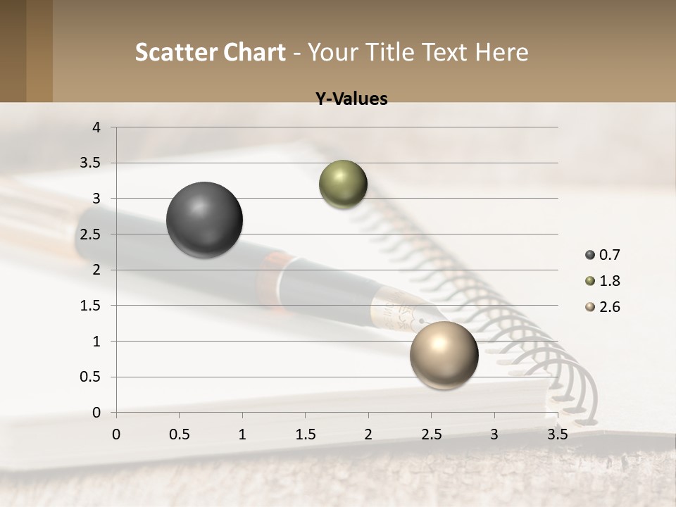A Notebook With A Pen On Top Of It PowerPoint Template
