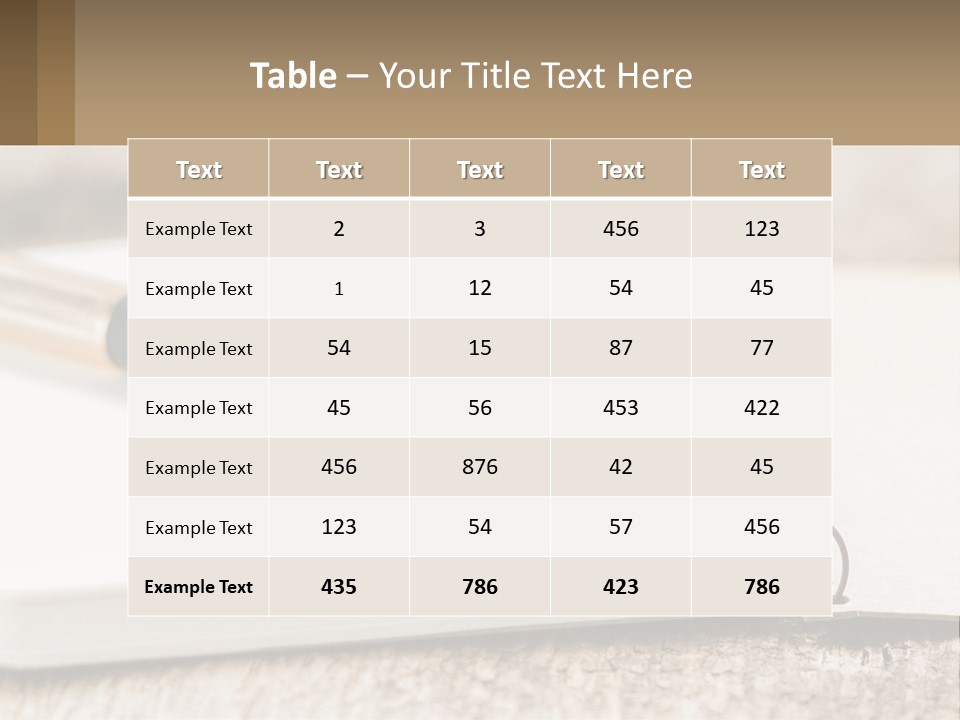 A Notebook With A Pen On Top Of It PowerPoint Template