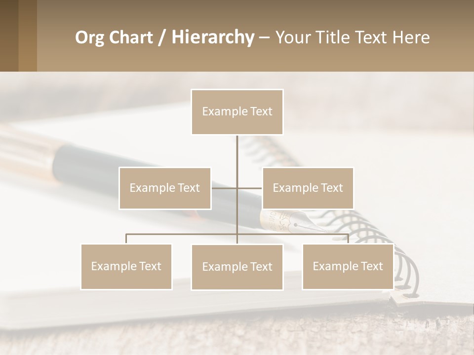 A Notebook With A Pen On Top Of It PowerPoint Template