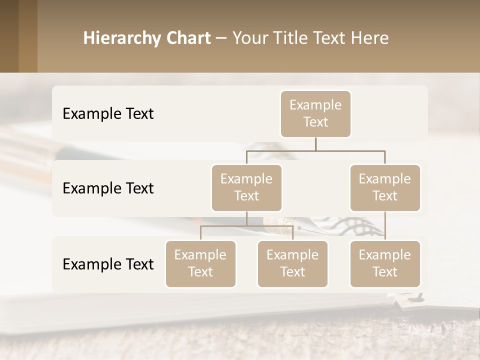 A Notebook With A Pen On Top Of It PowerPoint Template