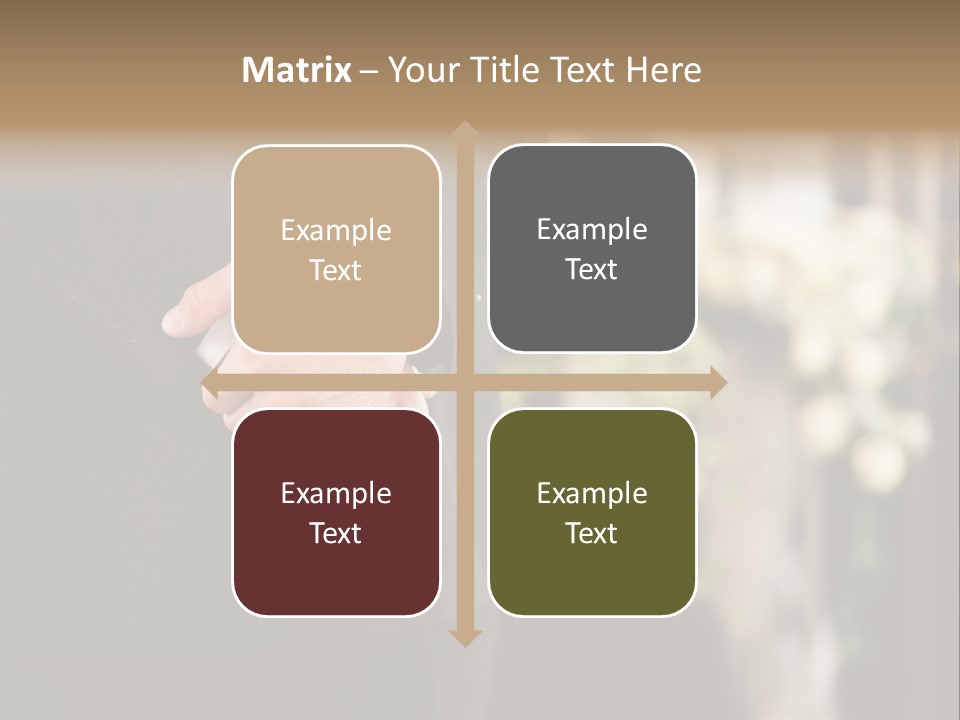 A Man In A Suit Holding His Hands Together PowerPoint Template