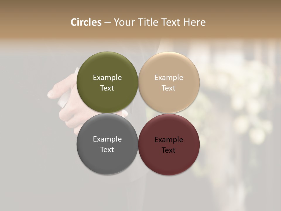 A Man In A Suit Holding His Hands Together PowerPoint Template