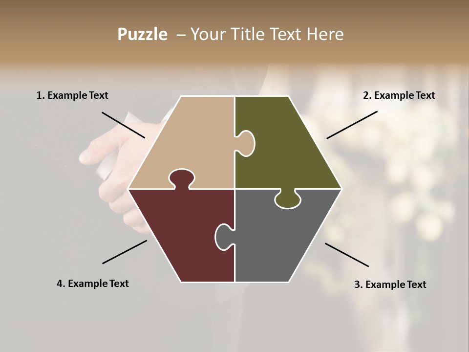 A Man In A Suit Holding His Hands Together PowerPoint Template