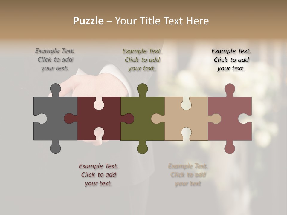 A Man In A Suit Holding His Hands Together PowerPoint Template