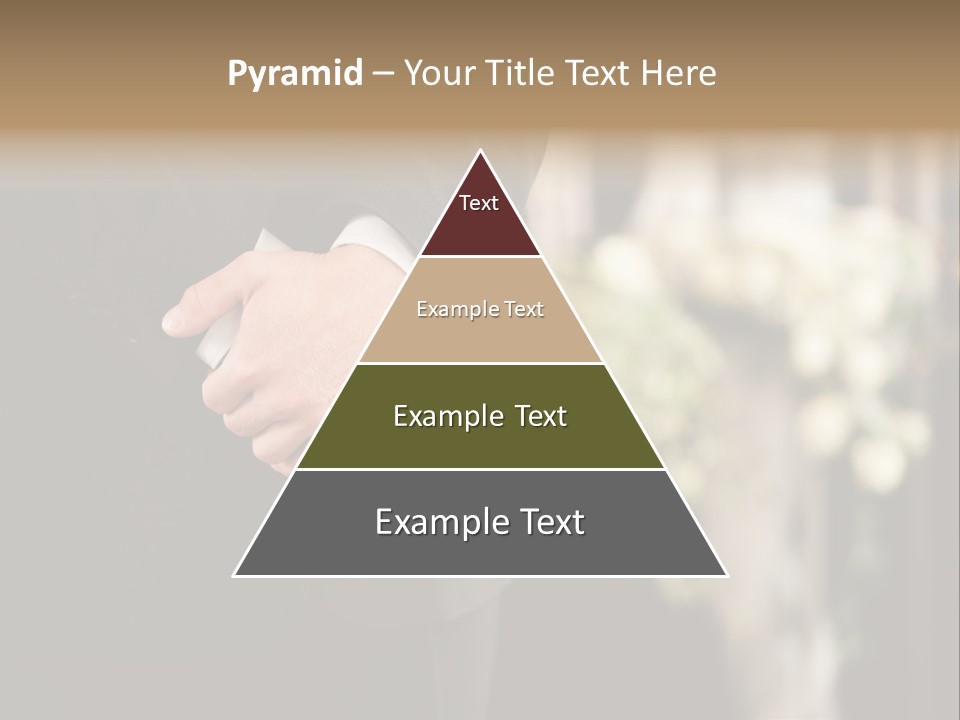 A Man In A Suit Holding His Hands Together PowerPoint Template