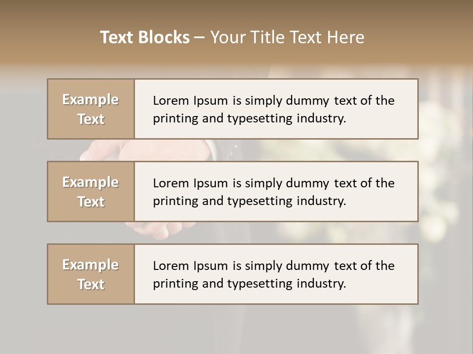 A Man In A Suit Holding His Hands Together PowerPoint Template