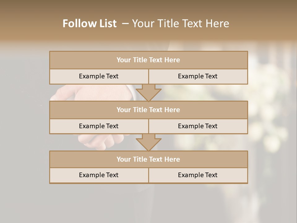 A Man In A Suit Holding His Hands Together PowerPoint Template