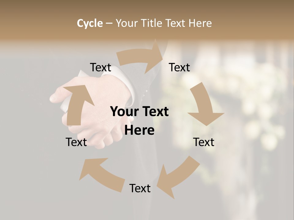 A Man In A Suit Holding His Hands Together PowerPoint Template