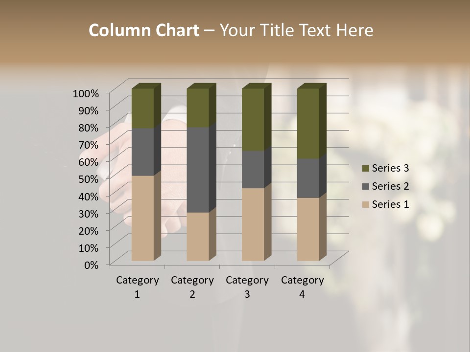 A Man In A Suit Holding His Hands Together PowerPoint Template