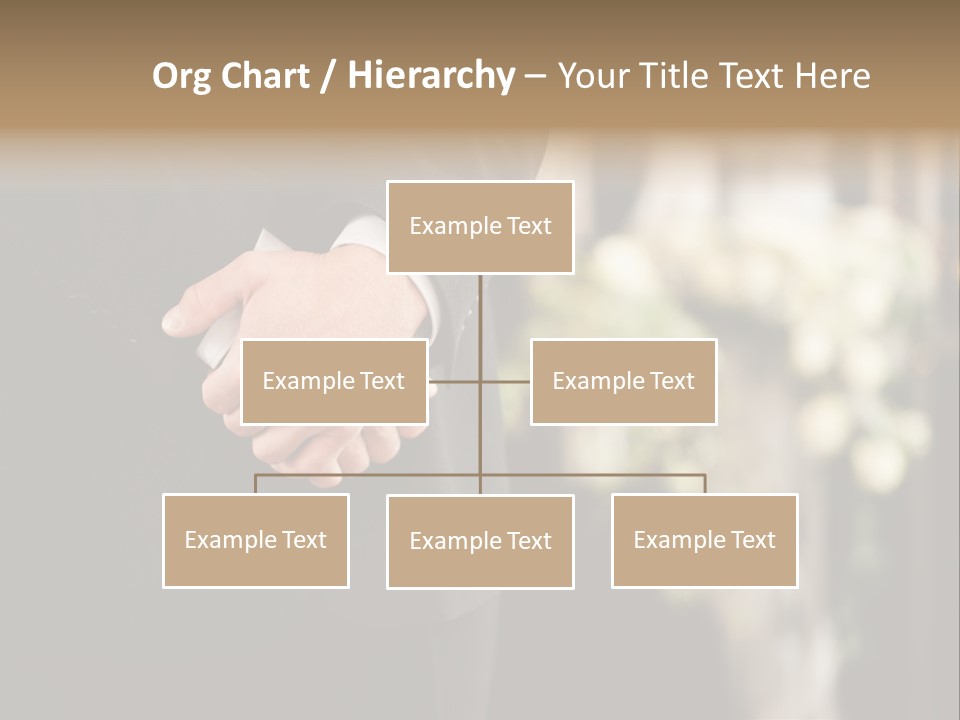 A Man In A Suit Holding His Hands Together PowerPoint Template