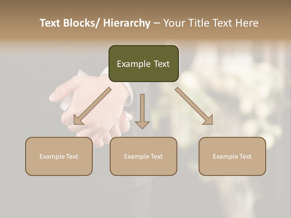 A Man In A Suit Holding His Hands Together PowerPoint Template